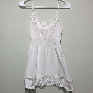 White Floral lace Spaghetti shirt